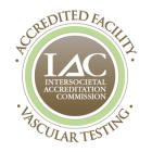 Intersocietal Accreditation Commission Accredited Facility for Vascular Testing